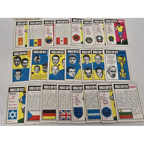 23 - 4 vintage sets of Top Trumps cards together with 33 World Cup 1970 Anglo Confectionery cards. Top Tr... 