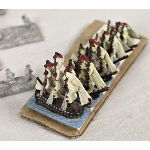 46 - A collection of assorted metal figures to include boxed Leaf figures Master of Malta & Hinton Hunt N... 