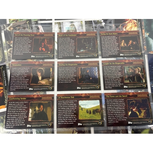28 - Complete base set of Lord of the Rings: Fellowship of the Ring trading cards by Topps, 2001 (#1-90).... 