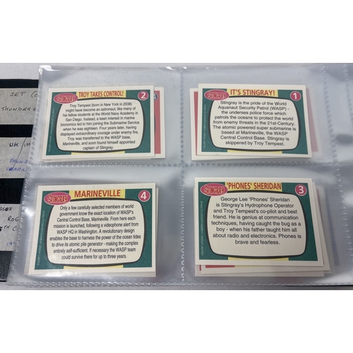 30 - Collection of 3 complete base sets of Gerry Anderson related trading cards: Thunderbirds IR (USA Ver... 