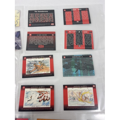 31 - Complete base set of Akira the Movie trading cards (#1-100) by Cornerstone, 1994.
