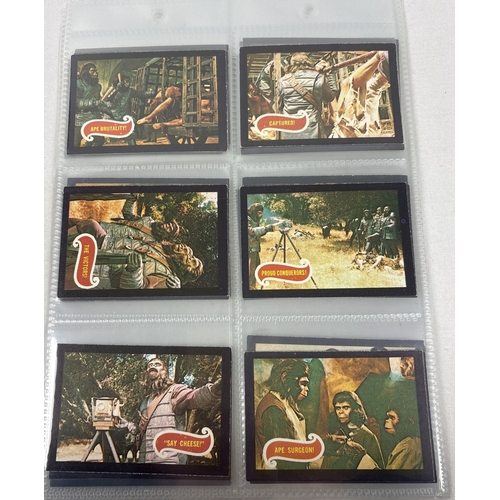 32 - Complete set of Planet of the Apes trading cards (#1-44) by Apjac and A. & B.C., 1968. Printed in UK... 