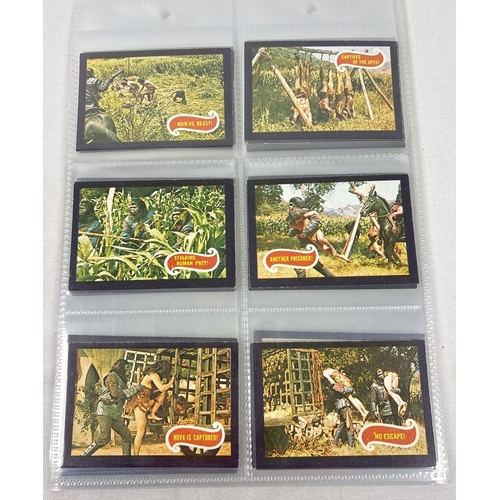 32 - Complete set of Planet of the Apes trading cards (#1-44) by Apjac and A. & B.C., 1968. Printed in UK... 