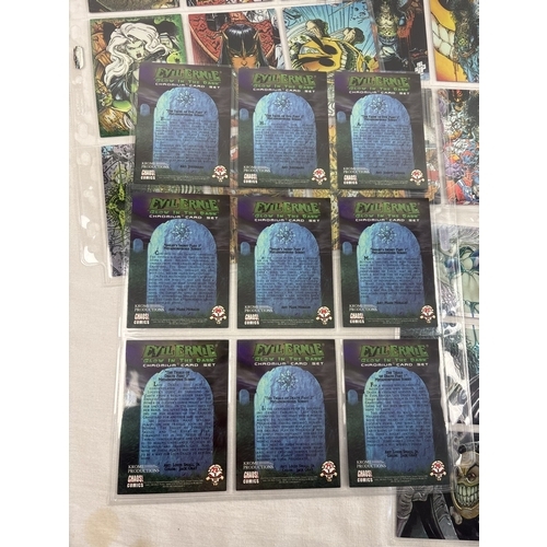 6 - Evil Ernie 2 Glow in the Dark Chromium complete base set of trading cards (#1-100) by Chaos Comics a... 