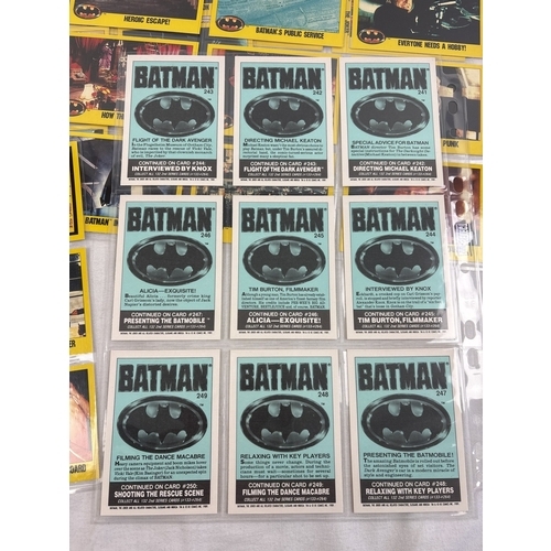 7 - Batman Picture Card Series 2 trading cards by Topps, 1989 - complete base set (132 cards + 22 sticke... 