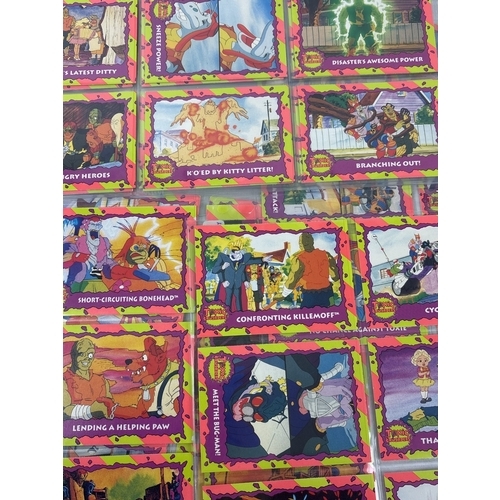 14 - 3 complete base sets of trading cards: Bone by Comics Images, 1994 (#1-90), Toxic Crusaders by Topps... 