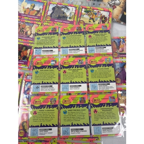 14 - 3 complete base sets of trading cards: Bone by Comics Images, 1994 (#1-90), Toxic Crusaders by Topps... 
