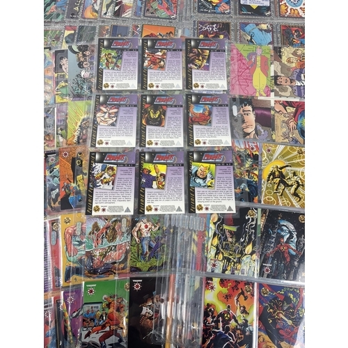 16 - 4 complete base sets of comic book trading cards: The Return of Superman by Skybox, 1993 (#1-100), D... 