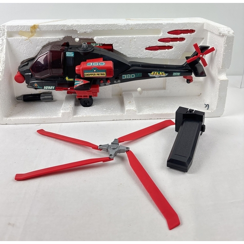 35 - A vintage boxed 1991 Chopper Patrol by Echo, with light and sound action. One red missile missing. T... 