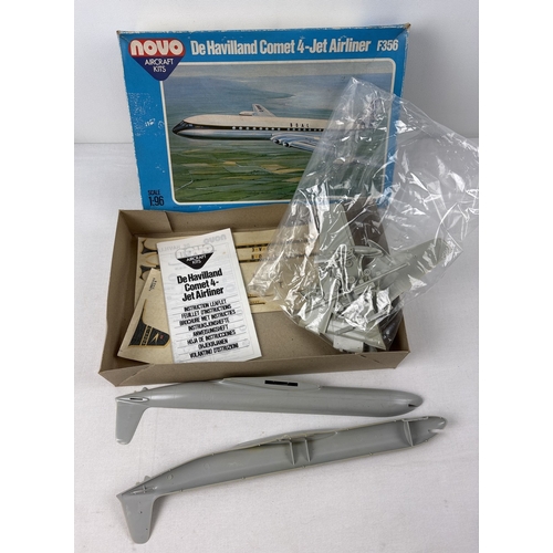47 - A vintage De Haviland Comet 4-Jet airliner F356 aircraft kit, 1:96 scale, by Novo Aircraft Kits. Che... 