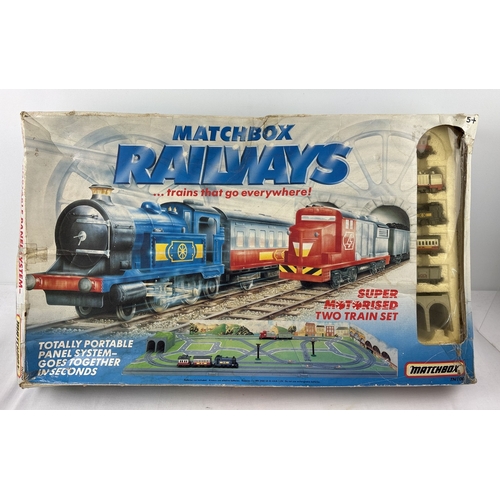 A boxed Matchbox Railways panel system battery operated train set TN100 ...