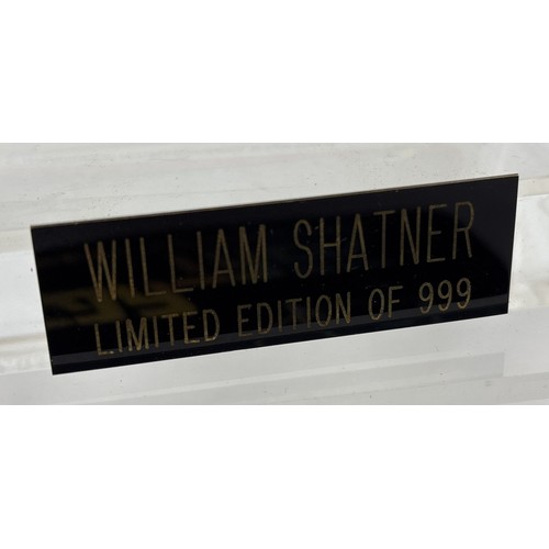 13 - A signed 1979 Star Trek Captain Kirk's Mission trading card. Signed and numbered by William Shatner ... 