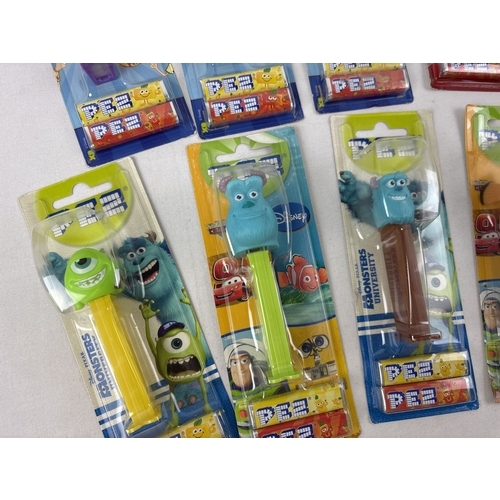 46 - 12 carded Disney charactyer Pez sweet dispenders. Comprising: Planes - Dusty, Mickey Mouse Clubhouse... 