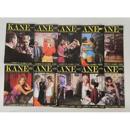 31 - 10 vintage issues of Kane, adult erotic spanking/C.P interest magazine from Harrison Marks. Issues a... 