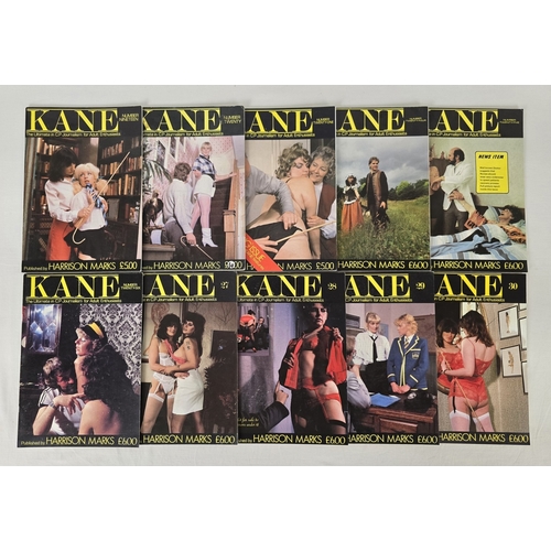 32 - 10 vintage issues of Kane, adult erotic spanking/C.P interest magazine from Harrison Marks. Issues a... 