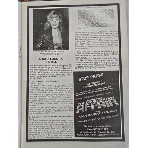 49A - 7 vintage 1970's issues of Cockade and relaunched New Colour Cockade, adult erotic magazine to inclu... 