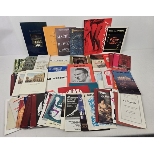 A collection of assorted vintage programmes to include theatre and opera.
