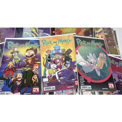 220 - 71 assorted Rick and Morty comic books by Oni Press, 2015. Comprising of issues #2, #8-58, Comic Boo... 