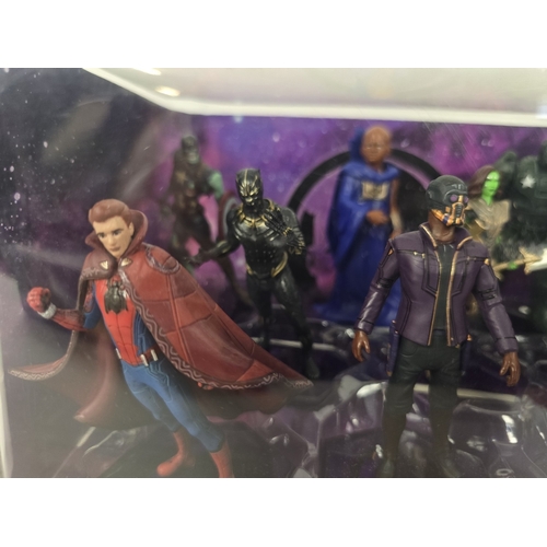 354 - Marvel Studios What If...? Deluxe Figurine Set, sealed. Comprising 9 assorted 3.5