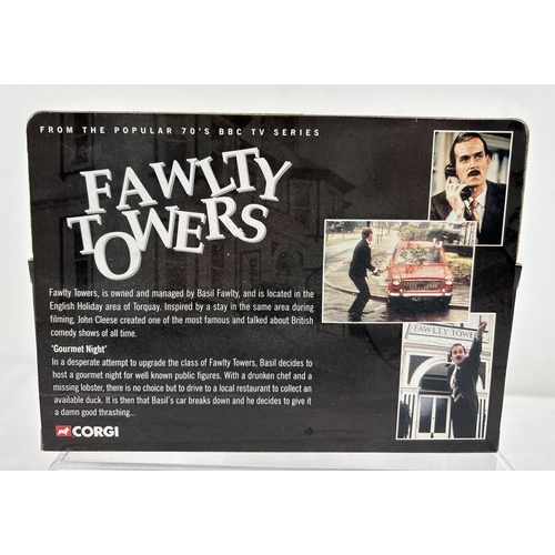 375 - Fawlty Towers diecast vehicle and figure set #00802 from Corgi. Containing a red Austin 1300 estate ... 