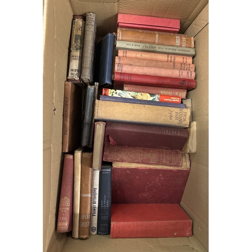 1255 - A box of 38 antique and vintage cloth bound fiction and non-fiction books and bibles, some with illu... 