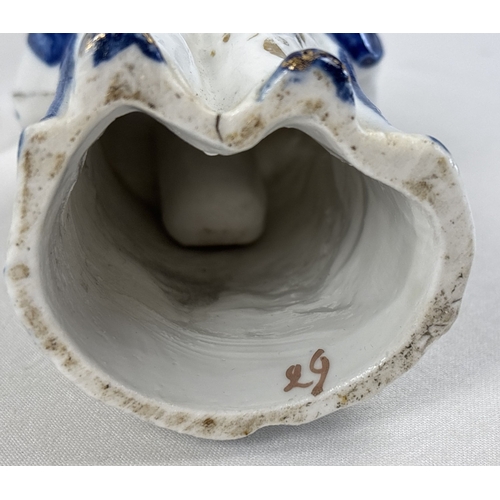 1327 - 6 assorted antique bisque nodder figurines in varying designs and colours to include Oriental seated... 