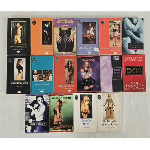 85 - A collection of 16 assorted specialist fetish interest adult erotic fictions paperback books. To inc... 