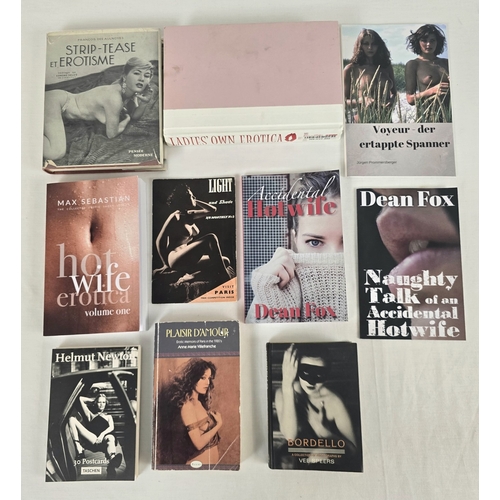 103 - A collection of assorted vintage & modern adult erotic books to include erotic fiction, photographic... 