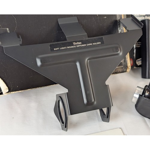 A Vivitar 283 Auto Thyristor Flash Gun and Soft Light/Bounce Diffuser ...