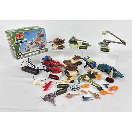 A collection of Multimac Galaxy Series space vehicles, mini figures and ...