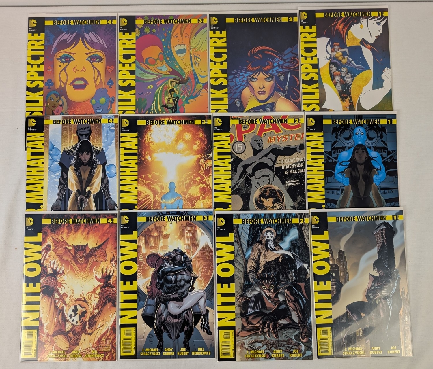 3 complete sets of Before Watchmen character series published by DC ...