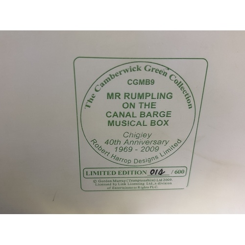 Mr Rumpling on the Canal Barge Musical box - Limited edition 40th ...