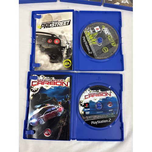 40 - 6 assorted Need For Speed racing games for the PlayStation 2 PS2, all complete with manuals. Compris... 