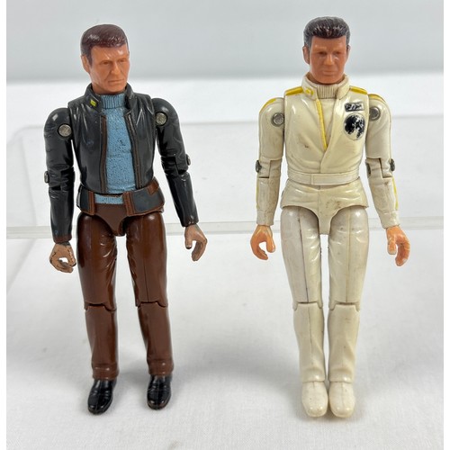 2 vintage Mego & Walt Disney Productions 3.75" The Black Hole action figures, from 1979. Captain Dan Holland, commanding officer of the Palomino, together with Dr. Alex Durant, Senior Science Officer aboard the ship. Both in good playworn condition.