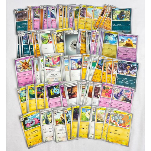 52 - Approx 200 Pokémon trading cards. All from the Scarlet and Violet ear. To include tournament promo's... 