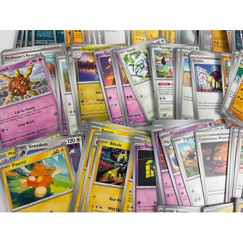 52 - Approx 200 Pokémon trading cards. All from the Scarlet and Violet ear. To include tournament promo's... 
