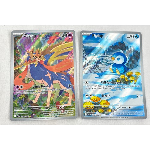 53 - 2 full art illustration rare Pokémon trading cards from Phantasmal Flames from the Mega Evolution er... 