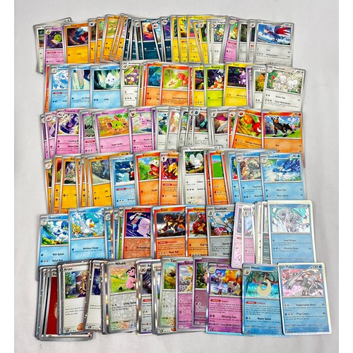 55 - Approx. 200 assorted Pokémon trading cards, all from the Scarlet and Violet era. To include 49 holo'... 