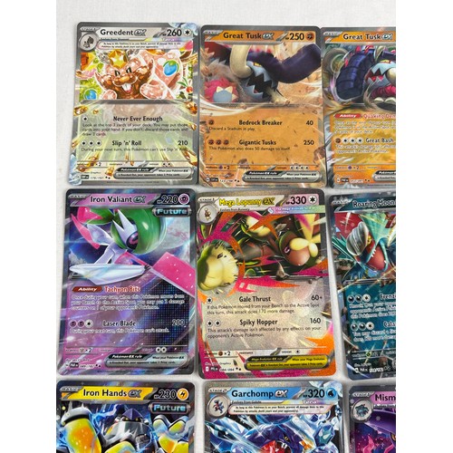 57 - 16 Pokémon EX trading cards, to include Charizard from Paldean Fates and Mismagius from Phantasmal F... 