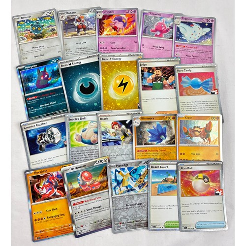 58 - Approx. 200 Pokémon trading cards from the Scarlet and Violet era. To include trainer, energy, 50 ho... 