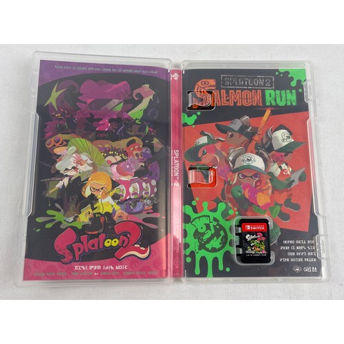 13 - 2 cased Nintendo Switch game cartridges - Unravel Two and Splatoon 2. Both in excellent condition.
