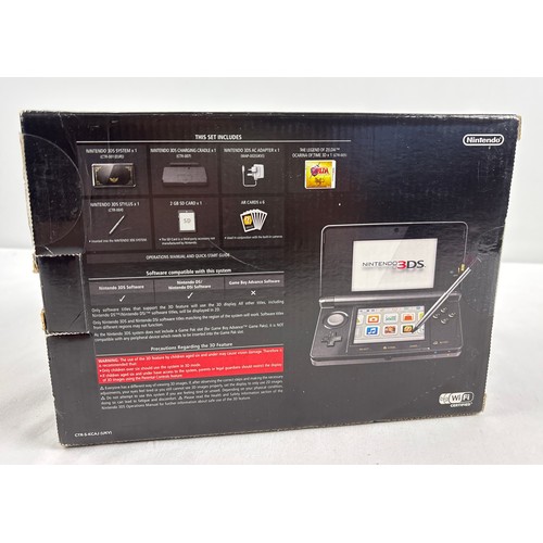 16 - A Nintendo 3DS The Legend Of Zelda 25th Anniversary Ltd Edition edition box set. Console in black wi... 