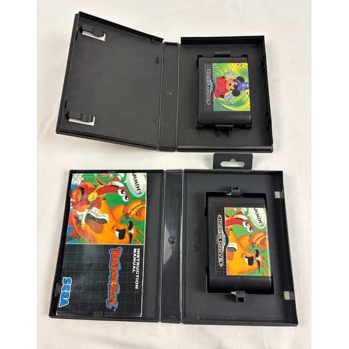 18 - 2 Sega Mega Drive cased game cartridges, Toe Jam & Earl (with manual) together with Fantasia.