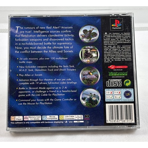 28 - Command & Conquer - Retaliation, Playstation 1 game. Complete with 2 discs and manual. Case in good ... 