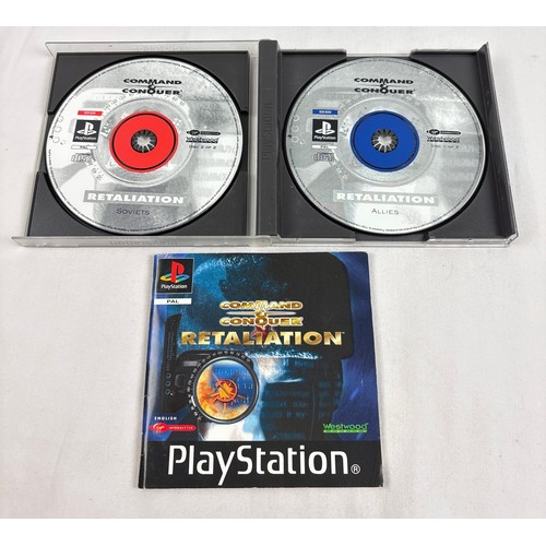 28 - Command & Conquer - Retaliation, Playstation 1 game. Complete with 2 discs and manual. Case in good ... 