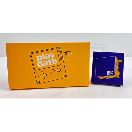 34 - Playdate - pocket-sized yellow handheld video game console by Panic Inc in collaboration with Teenag... 