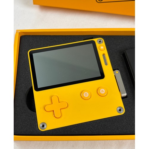 34 - Playdate - pocket-sized yellow handheld video game console by Panic Inc in collaboration with Teenag... 