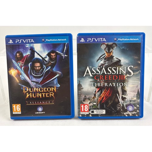 22 - 2 cased PS Vita game cartridges with manuals - Dungeon Hunter: Alliance together with Assassin's Cre... 