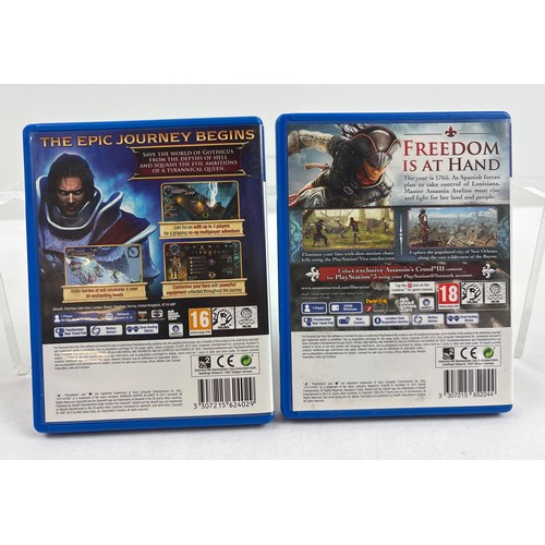 22 - 2 cased PS Vita game cartridges with manuals - Dungeon Hunter: Alliance together with Assassin's Cre... 