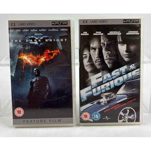 27 - 2 cased UMD video discs fro use with PSP Playstation Portable - The Dark Knight and Fast & Furious.